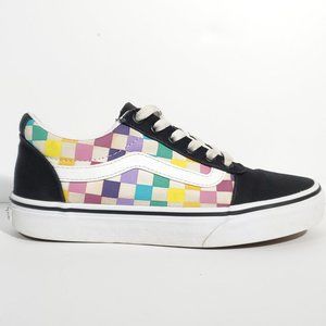 Vans Old Skool Rainbow Checkered Skate sz 6